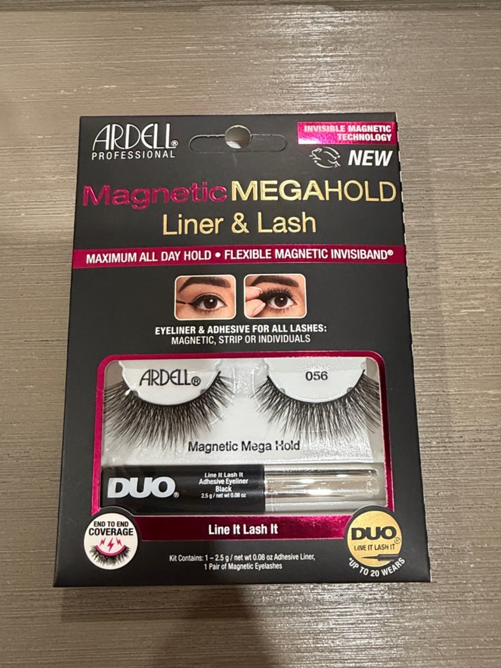 Ardell Magnetic MegaHold Liner & Lash - Black and Pink Accents